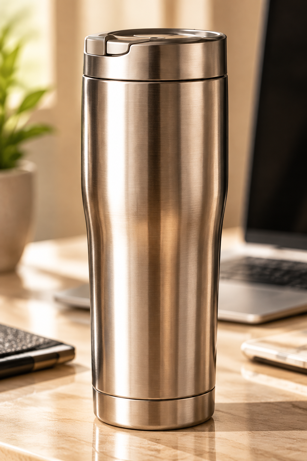 Brushed Stainless Steel Travel Cup